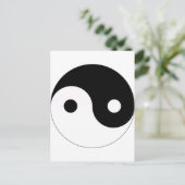 Yin und Yang-Balance-Symbol Religion tao Taoismus Postkarte (Stehend Vorderseite)