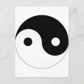 Yin und Yang-Balance-Symbol Religion tao Taoismus Postkarte (Vorderseite)