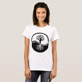 Yin und Yang-Baum des Lebens T-Shirt (Vorne ganz)