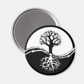 Yin und Yang-Baum Magnet (Vorderseite/Rückseite)