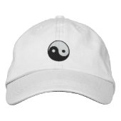 Yin und Yang Bestickte Baseballkappe (Vorderseite)