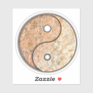 Yin und Yang Custom-Cut Vinyl Sticker
