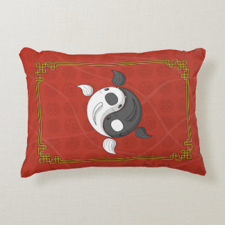 Yin und Yang das Koi Accent Pillow Kissen