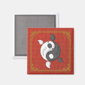 Yin und Yang das Koi Magnet (Vorderseite/Rückseite)