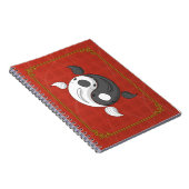 Yin und Yang das Koi-Notebook Notizblock (Rechte Seite)