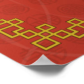 Yin und Yang das Koi Poster (Ecke)