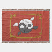 Yin und Yang das Koi Throw Blanket Decke (Vorderseite)