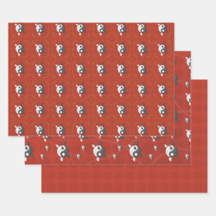 Yin und Yang das Koi Wrapping Paper Set Geschenkpapier Set