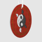Yin und Yang die Koi-Acrylschmuck Ornament (Vorderseite)