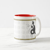 Yin und Yang die Koi-Tasse Zweifarbige Tasse (VorderseiteRechts)