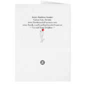 Yin und Yang Dolphin Danke für Ihre Grußkarte (Hinten)