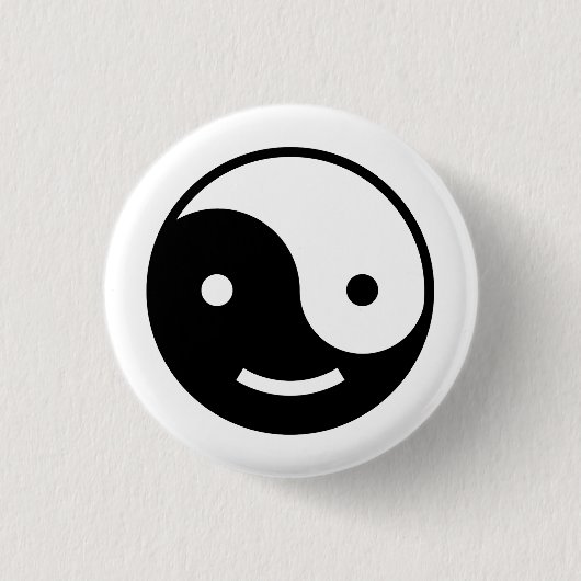 Yin und Yang emoji Button (Vorderseite)