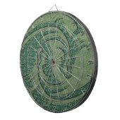 Yin und Yang Gelb und Roter Drache Dartscheibe (Vorderseite rechts)