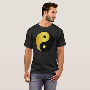 Yin und Yang Goldasianische Philosophie zen T-Shirt