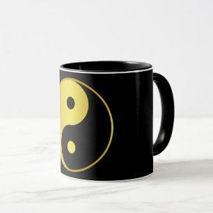Yin und Yang   Goldasianische Philosophie zen Tasse
