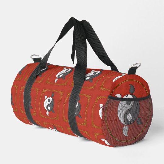 Yin und Yang Koi Duffle Bag (Rechte Ecke)