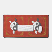 Yin und Yang Koi Schreibtischunterlage (Tastatur & Maus)