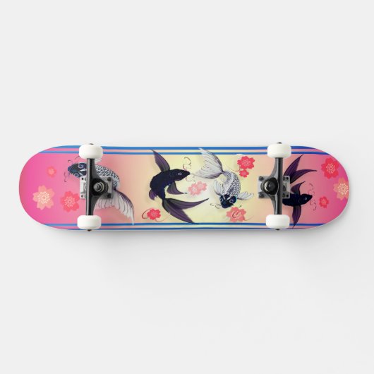 Yin und Yang Koi Skateboard (Horizontal)