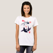 Yin und Yang Koi und Cherry Blossoms Shirts (Vorne ganz)