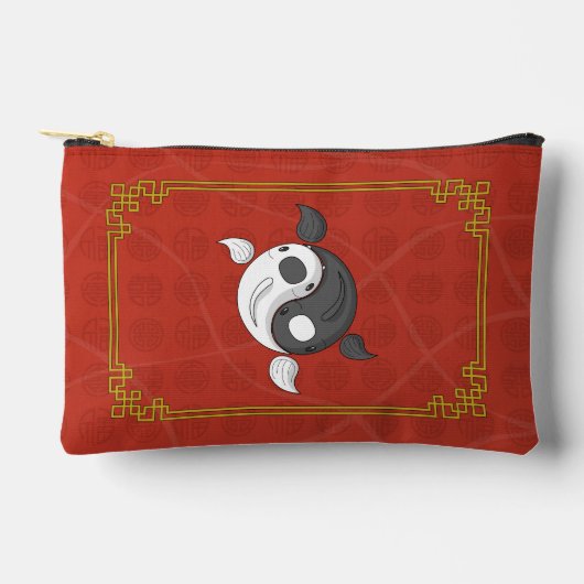Yin und Yang Koi Zubehörtasche (Vorderseite)