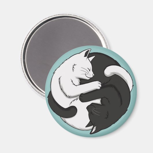 Yin und Yang Magnet (Vorderseite/Rückseite)