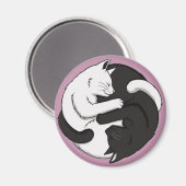 Yin und Yang Magnet (Vorderseite/Rückseite)