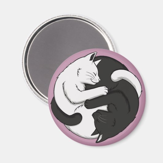 Yin und Yang Magnet (Vorderseite/Rückseite)