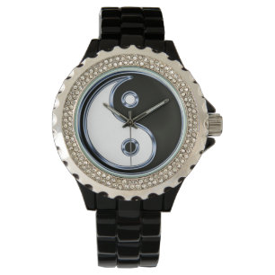 Yin und Yang-Medaillon Armbanduhr