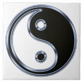 Yin und Yang Medallion Fliese (Vorderseite)