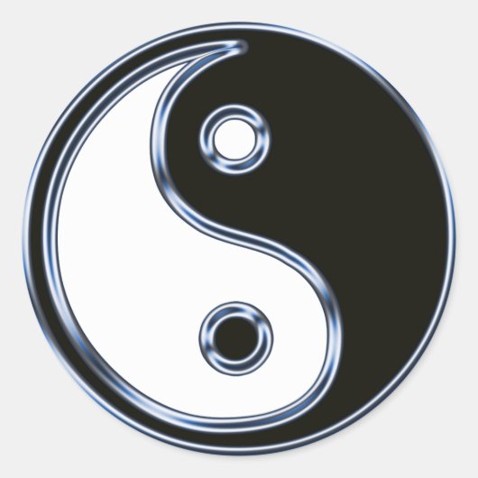 Yin und Yang Medallion Sticker (Vorderseite)
