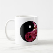 Yin und Yang mit Blumen Kaffeetasse (Links)