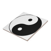 Yin und Yang Motivierend Philosophisches Symbol Fliese (Seite)