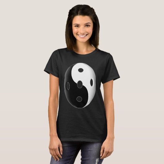 Yin und Yang Pickleball für Männer und Frauen T-Shirt (Vorne ganz)