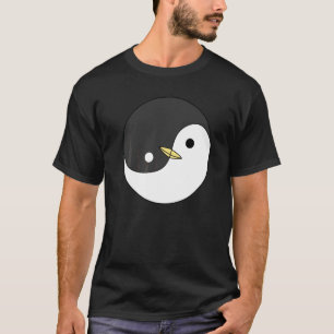 Yin und Yang Pinguine Meditation Acro Hatha Yoga T-Shirt