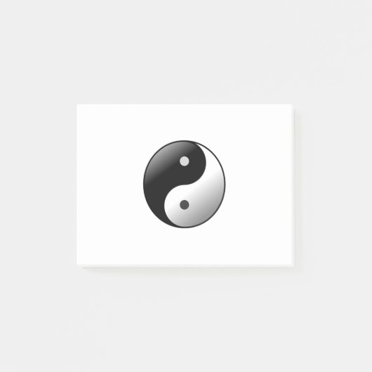 Yin und Yang Post-it Klebezettel (Vorderseite)