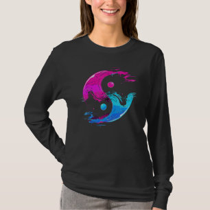 Yin und Yang Qi Gong Tai Chi Synthwave Fusion Wate T-Shirt