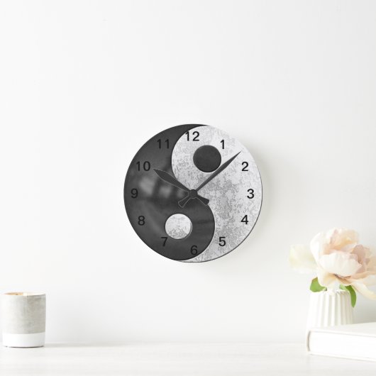 Yin und Yang Runde Wanduhr (Zuhause)