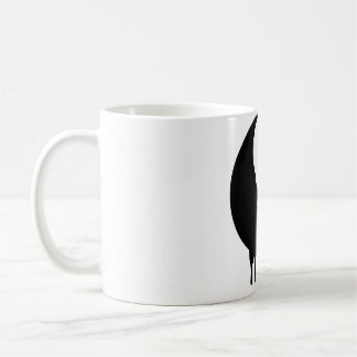 Yin und Yang Schwarz-weißer Paint Melting Drops Br Kaffeetasse