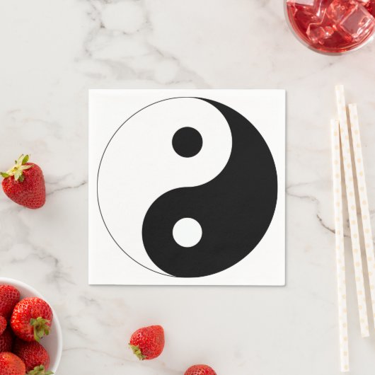 Yin und Yang Serviette (Beispiel)
