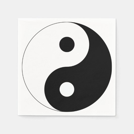 Yin und Yang Serviette (Vorderseite)
