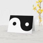 Yin und Yang Sides Karte (Gelbe Blume)