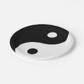Yin und Yang Sides Pappteller (Schrägansicht)