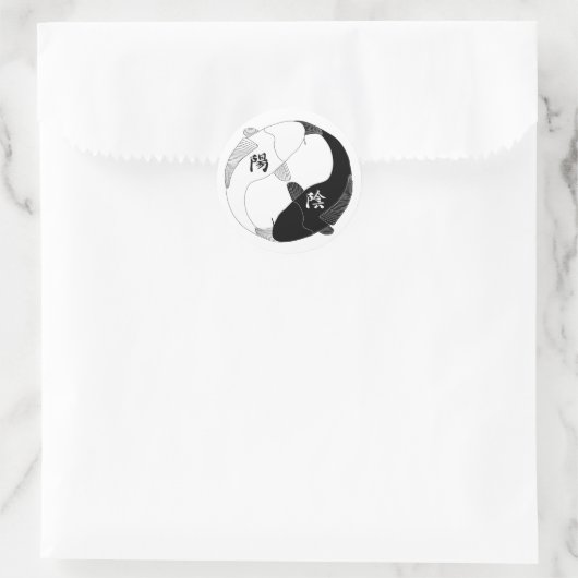 Yin und Yang Sticker (Tasche)