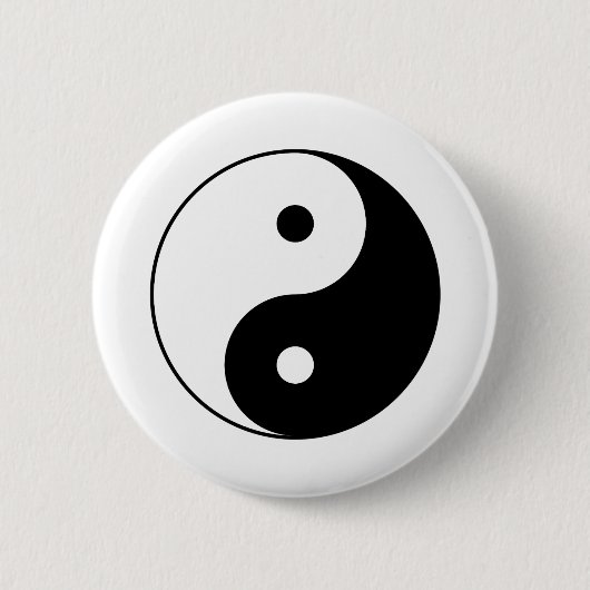 YIN UND YANG-Symbol Button (Vorderseite)