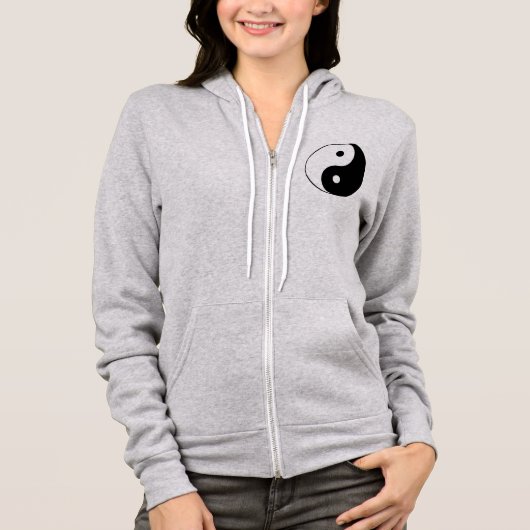 YIN UND YANG-Symbol Hoodie (Vorderseite)