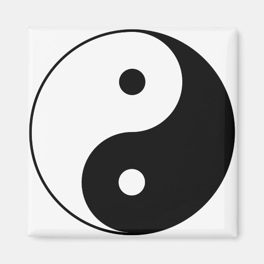 YIN UND YANG-Symbol Magnet (Vorne)