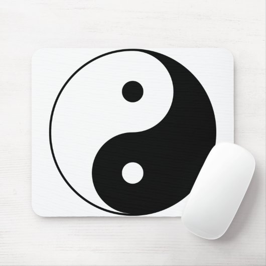 YIN UND YANG-Symbol Mousepad (Mit Mouse)