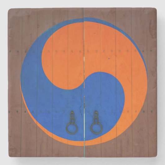Yin und Yang-Symbol, Südkorea Steinuntersetzer (Vorderseite)