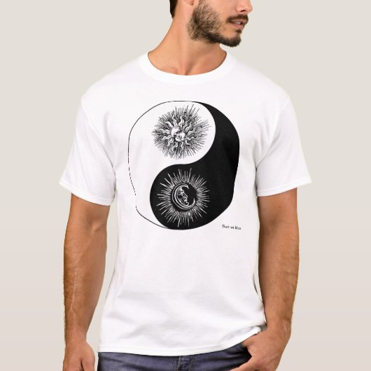 Yin und Yang unterzeichnen - Sun gegen Mond-T - T-Shirt (Vorderseite)