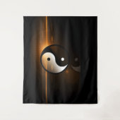 Yin und Yang-Wand-Tapisserie Wandteppich (Vorderseite)